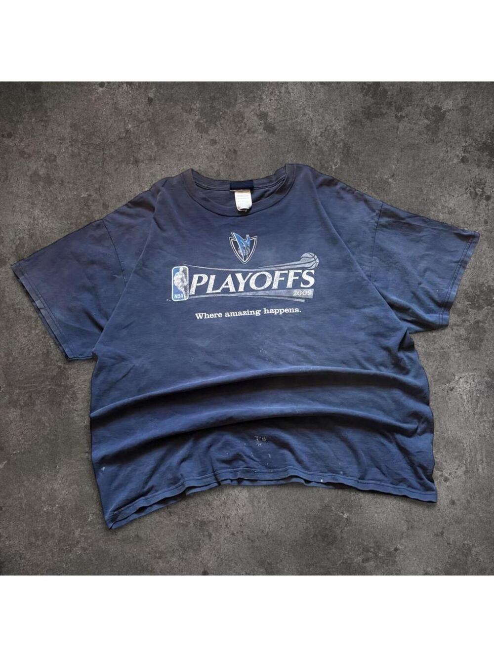 Fire Vintage NBA Dallas Mavericks 2009 Playoffs T-shirt